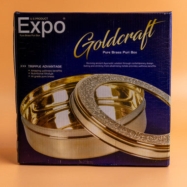 Goldcraft Brass Masala Container