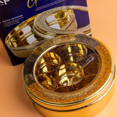 Goldcraft Brass Masala Container