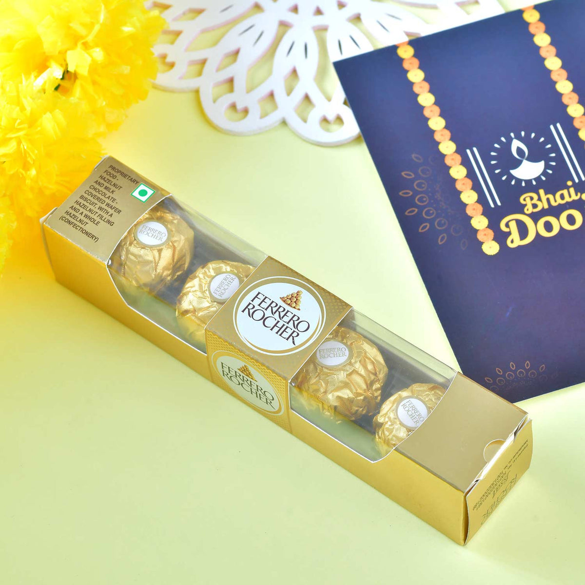 Bhai Dooj Kalava with Assorted Chocolate Gift Set