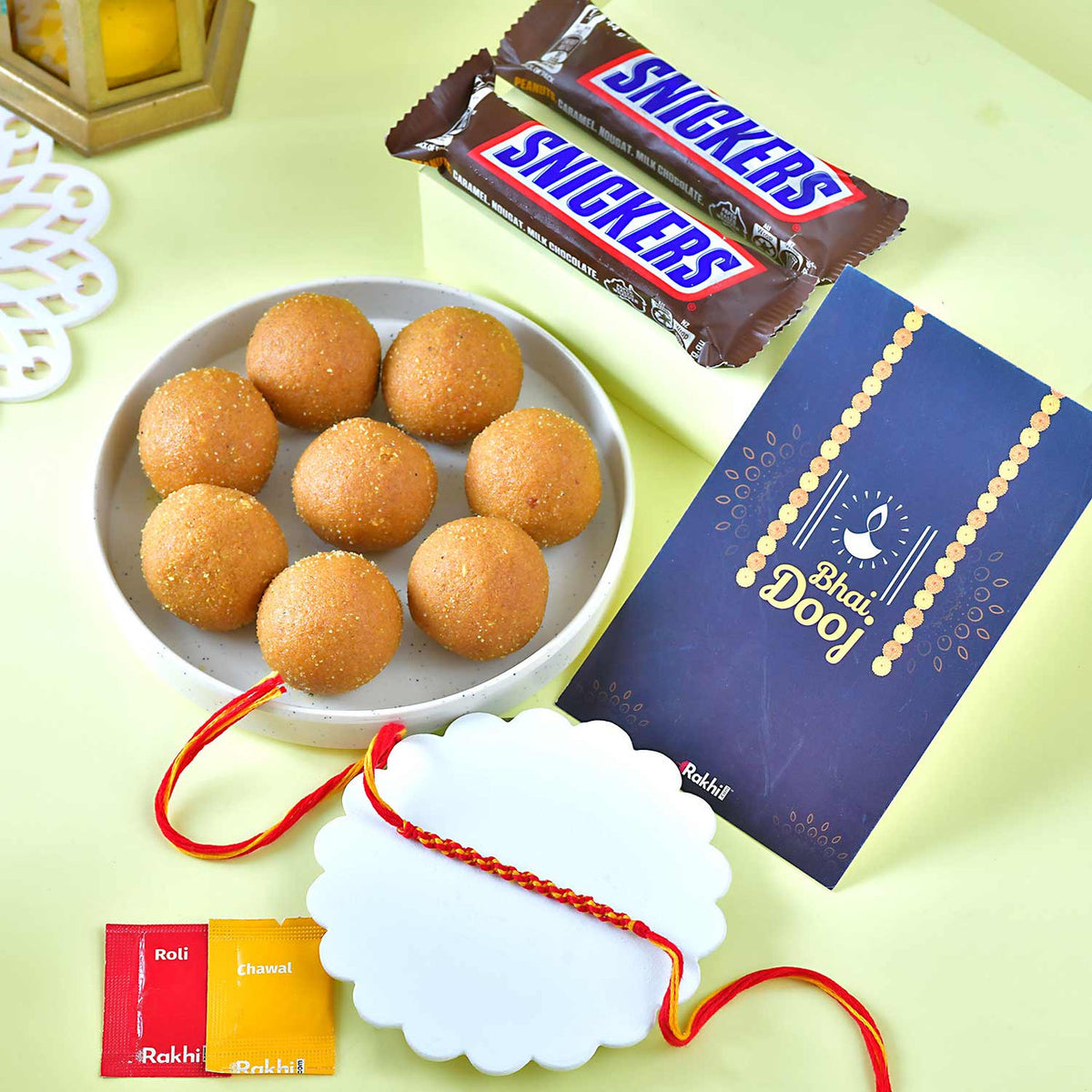 Bhaidooj Dhaga & Sweet Chocolate Gift Set