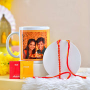 Personalized Bhaidooj Photo Mug with Kalava