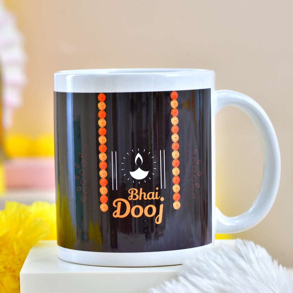 Personalized Bhaidooj Photo Mug & Thread Set
