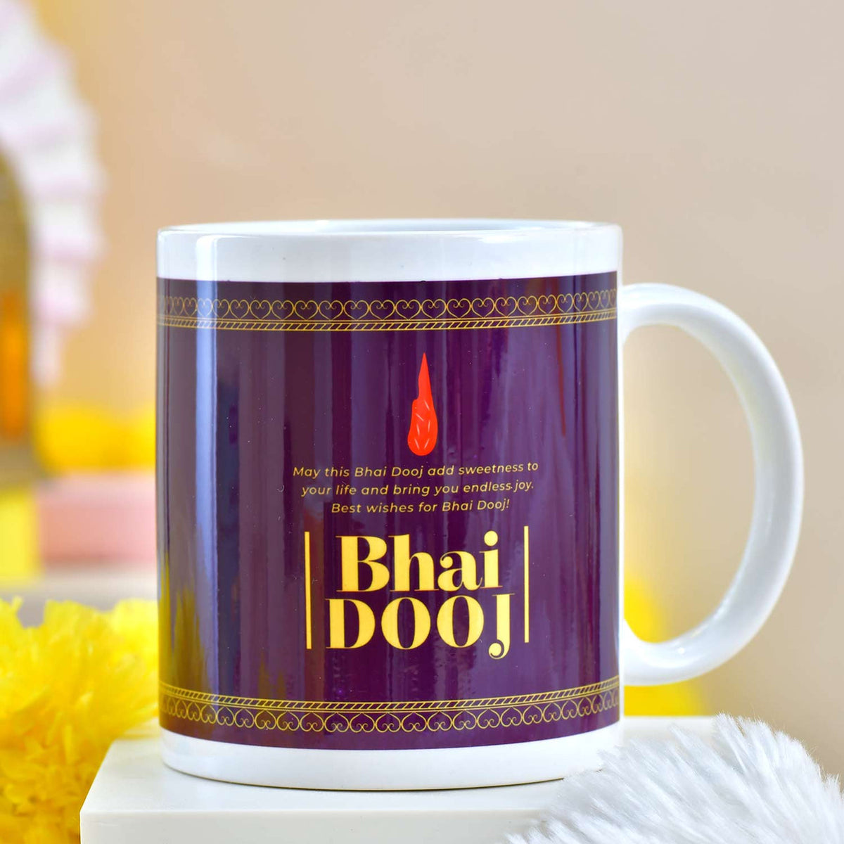 Personalized Bhaidooj Photo Mug with Kalava