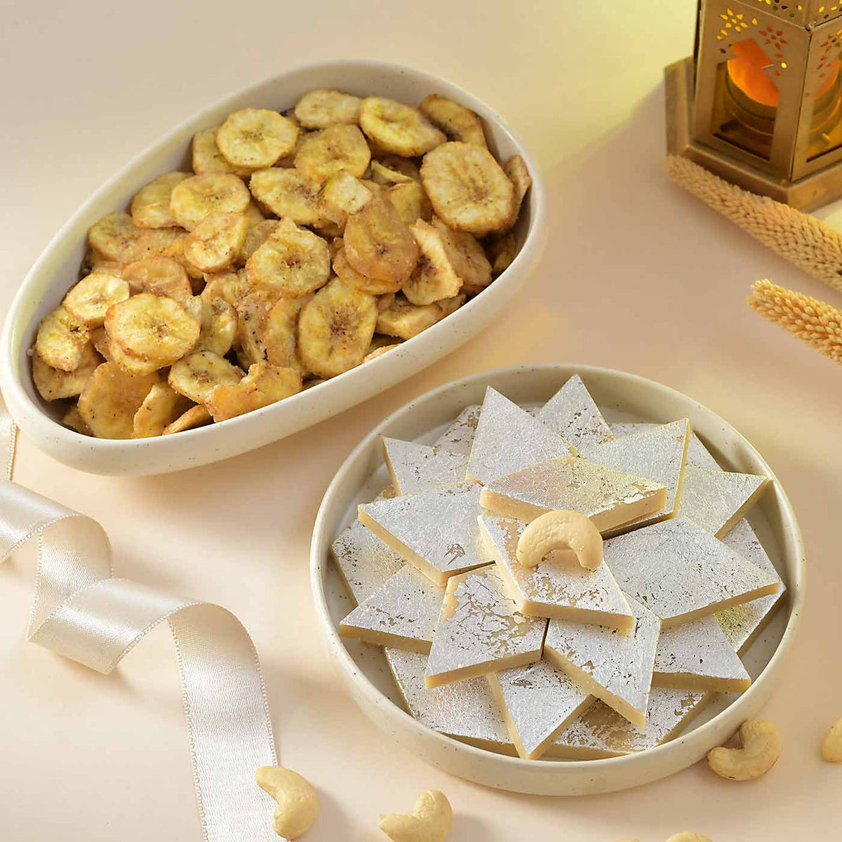 Banana Chips & Kaju Katli Combo