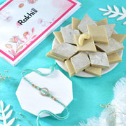 Beautiful Rakhi With Kaju Katli