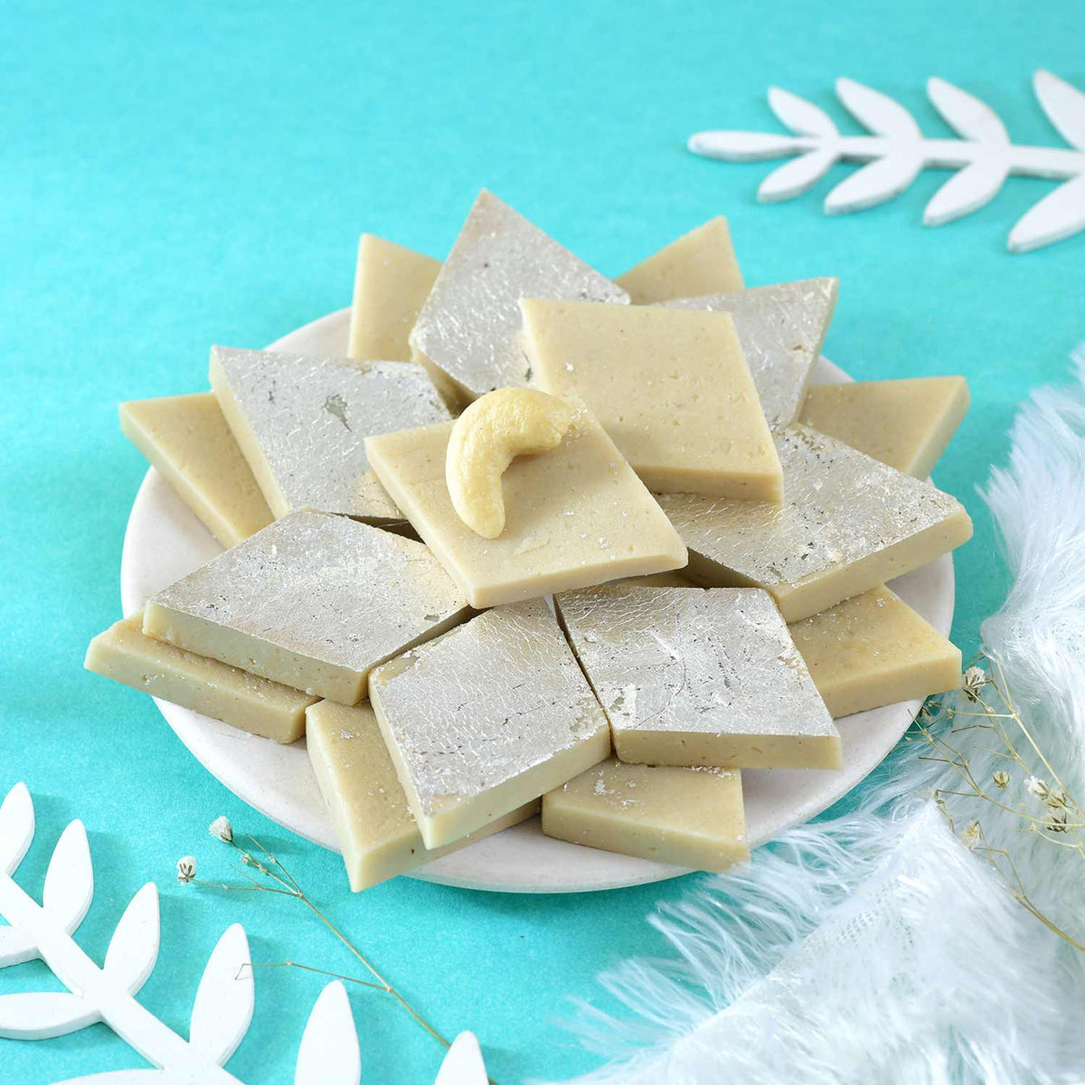 Beautiful Rakhi With Kaju Katli