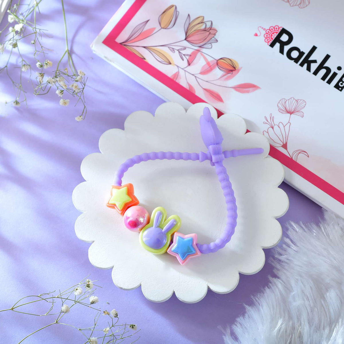 Adorable Bunny Rakhi with Teddy &  Ferrero Rocher