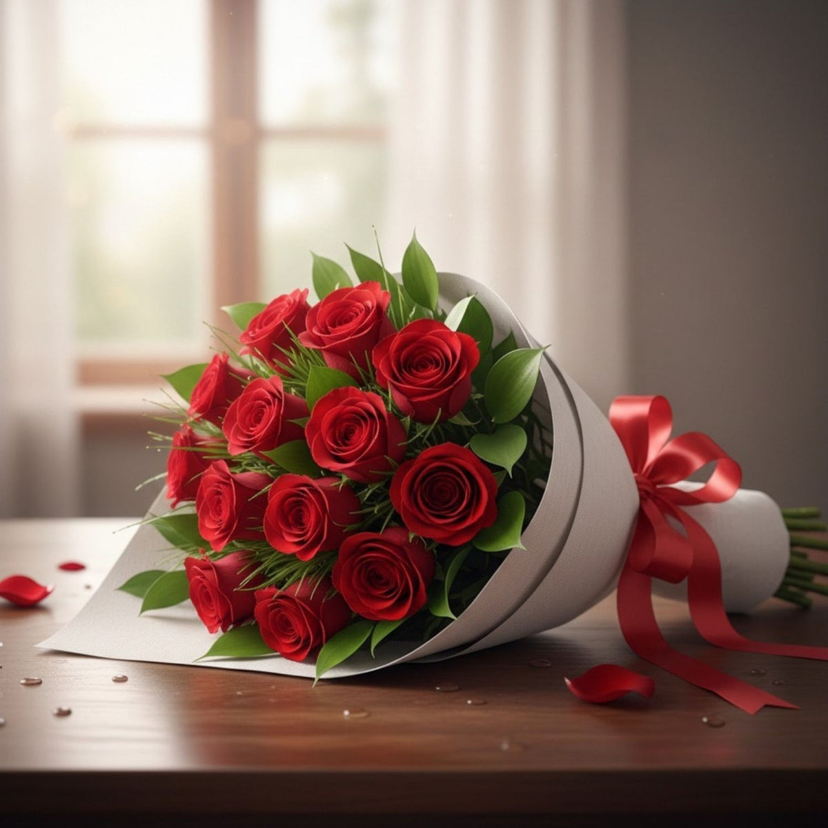 Premium 12 Red Rose Bouquet