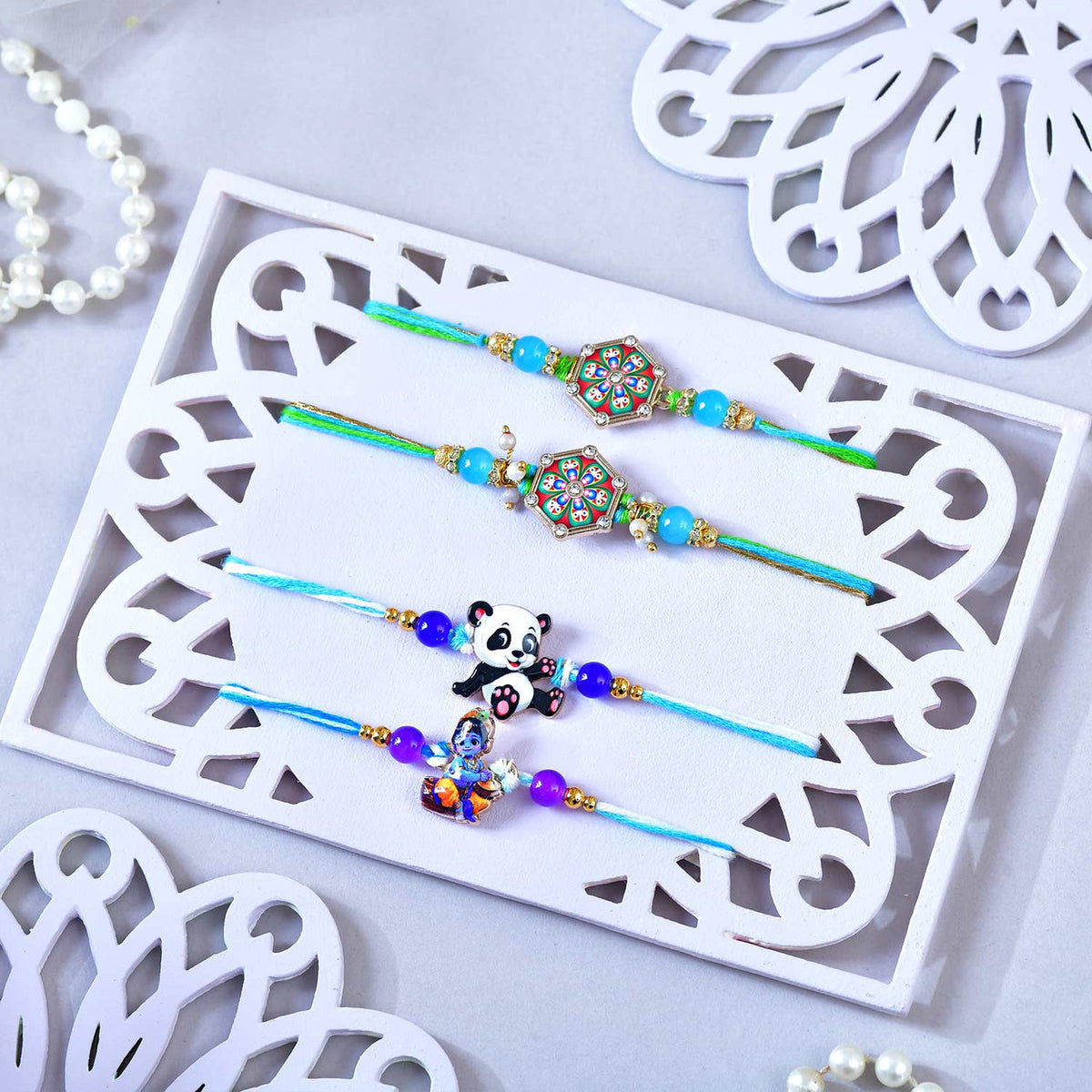 Family Rakhi Set with Ferrero Rocher