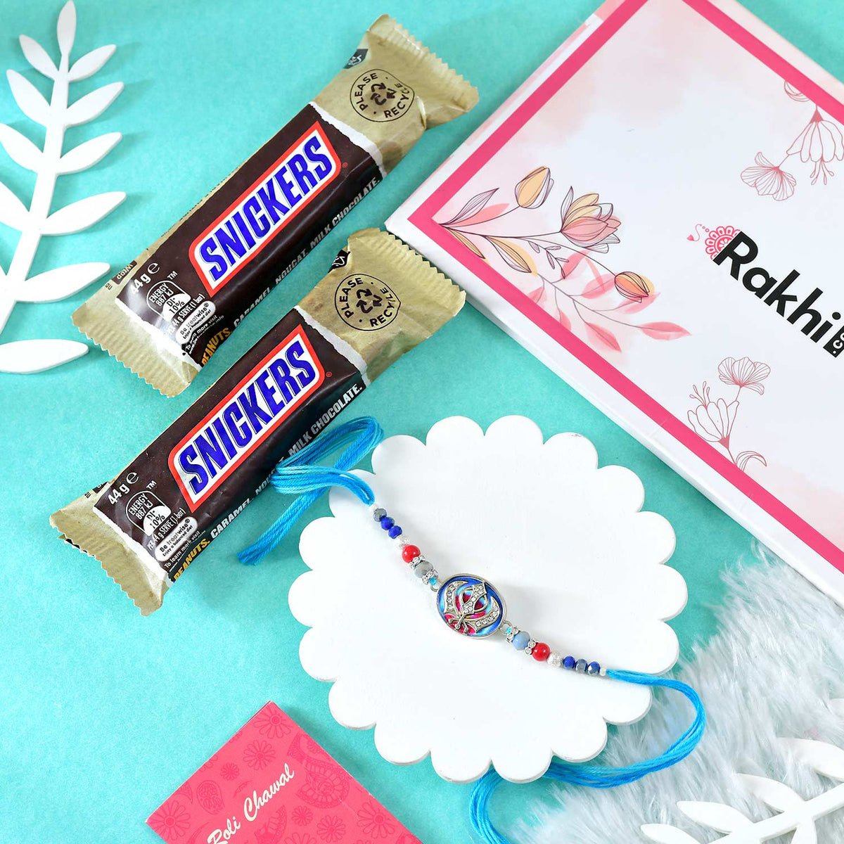 Divine Bhai Rakhi With Snickers Chocolate