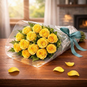 Sunny Yellow Rose Bouquet