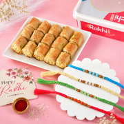 Royal Rakhi Set with Baklawa Sweet