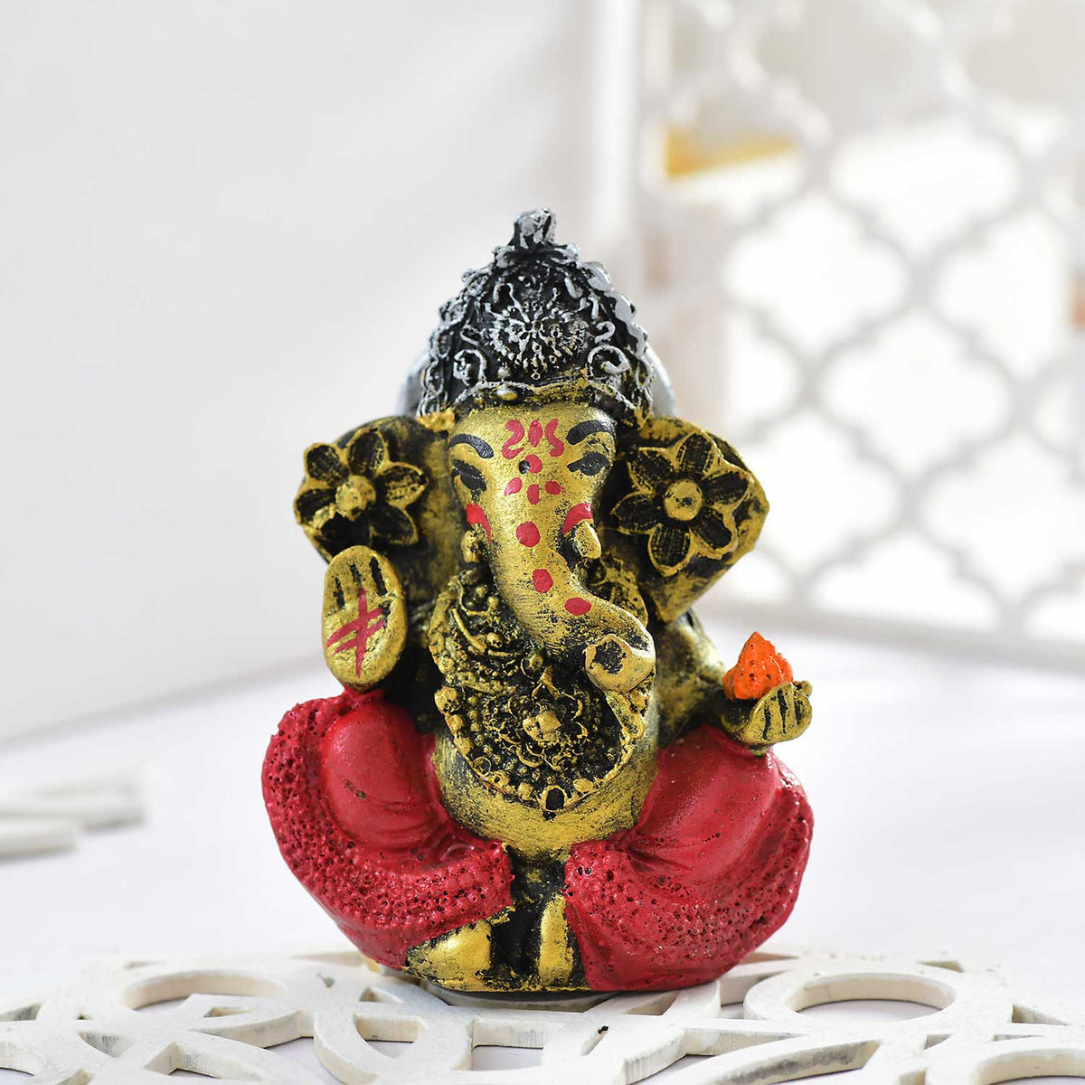 Ganpati with Besan Laddoo & Ferrero Rocher