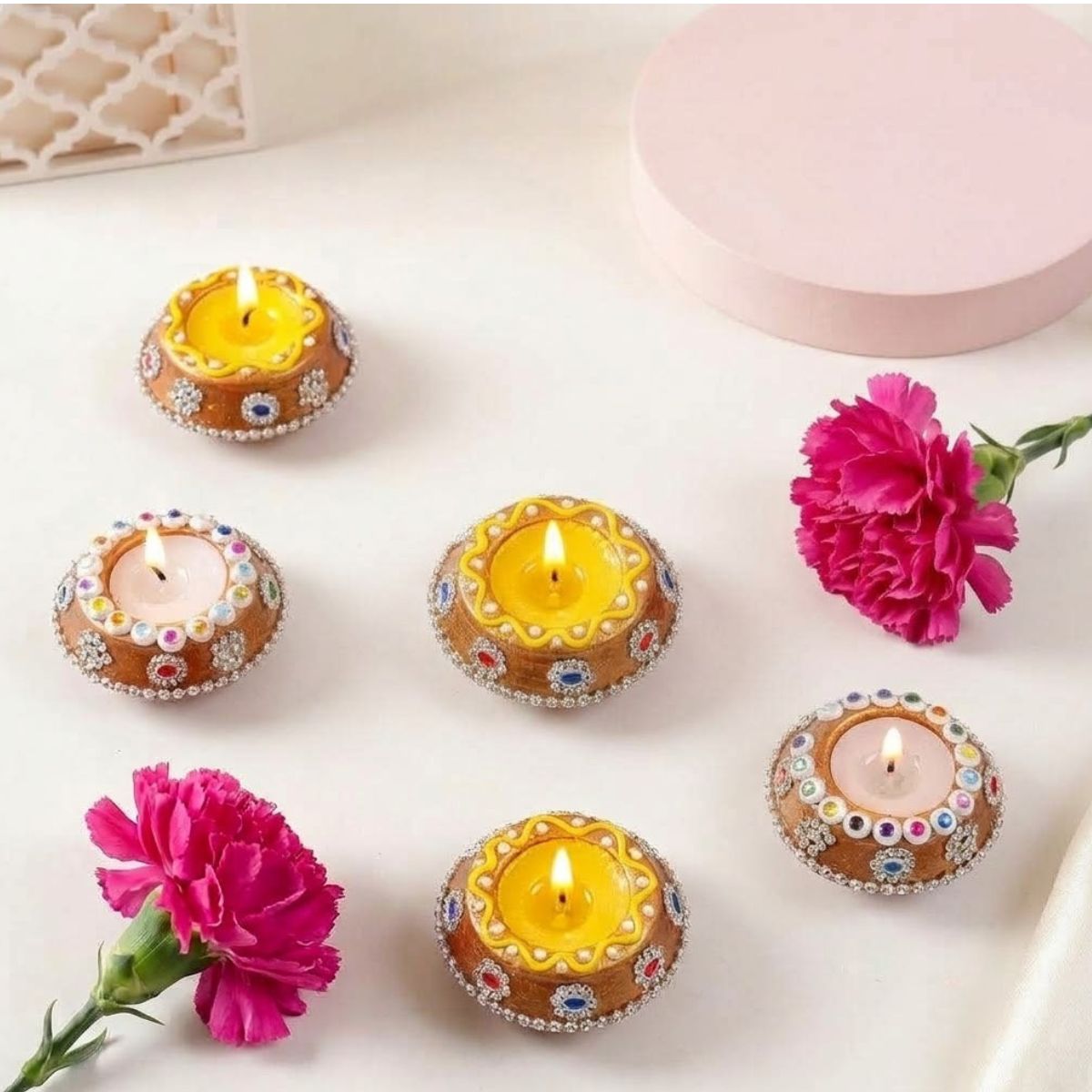 Kalash Diya Set with Gulab Jamun