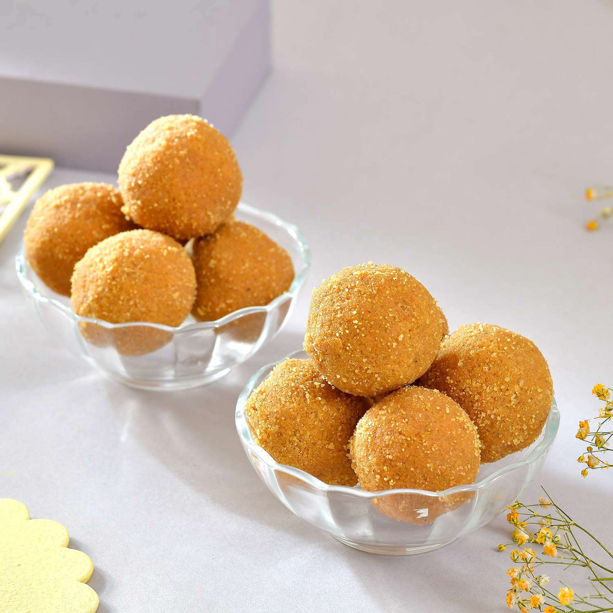 Rudraksha Rakhi With Besan Laddoo Sweet