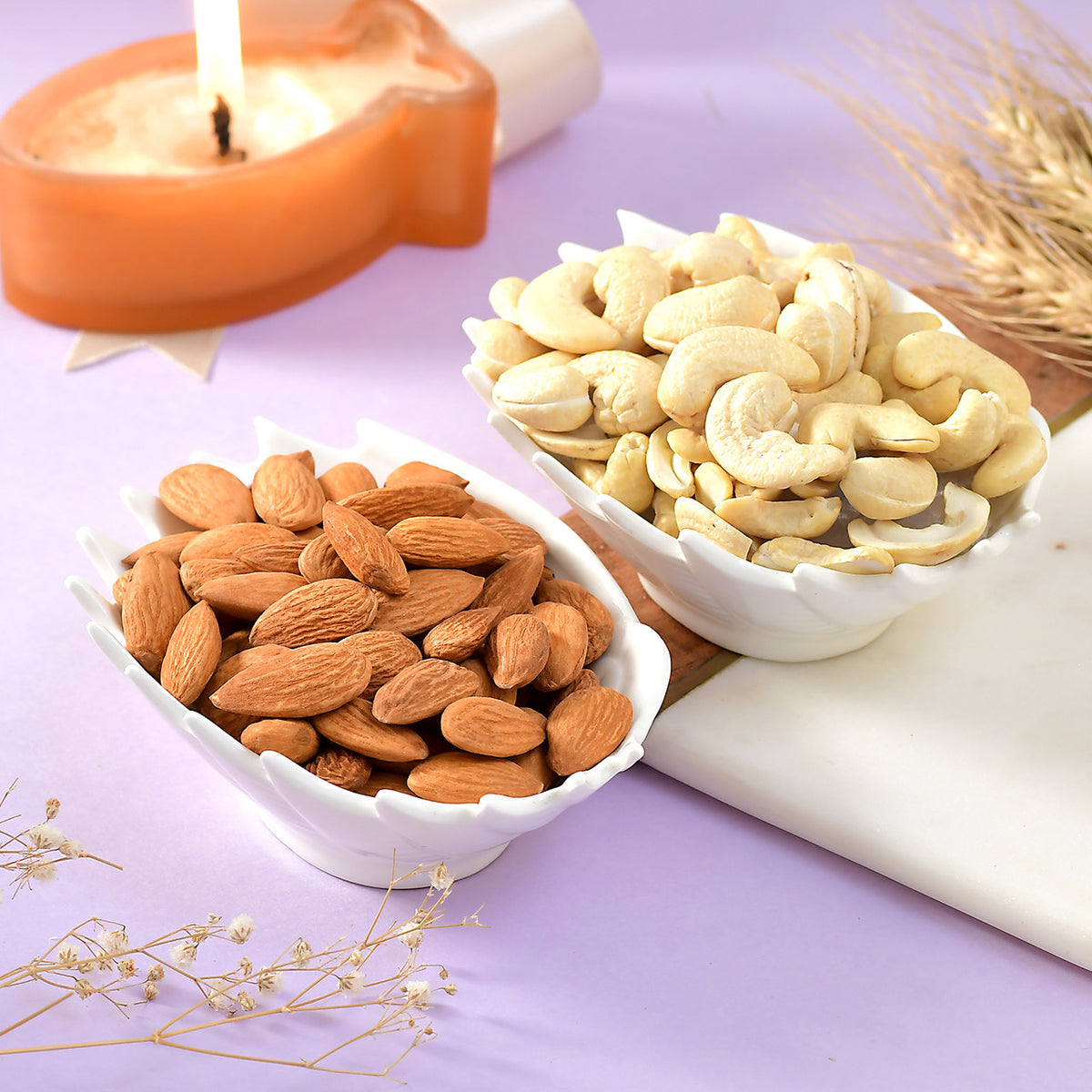 Hand Made Bhai Thread with Almonds & Cashews