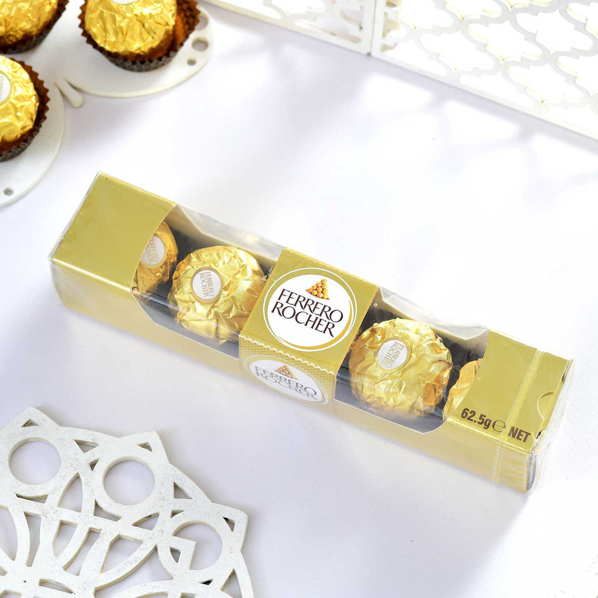 Single Rakhi With Ferrero Rocher & Cashew Nut