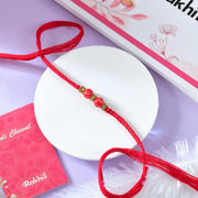 Red Beaded Rakhi