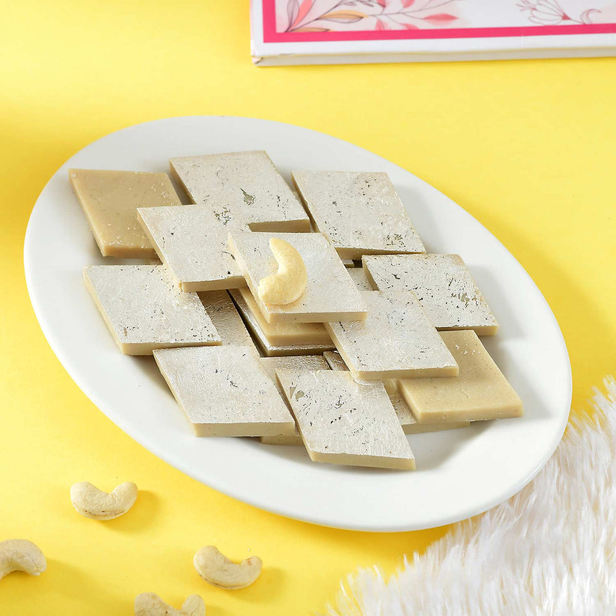 Bhai Rakhi with Kaju Katli Sweet