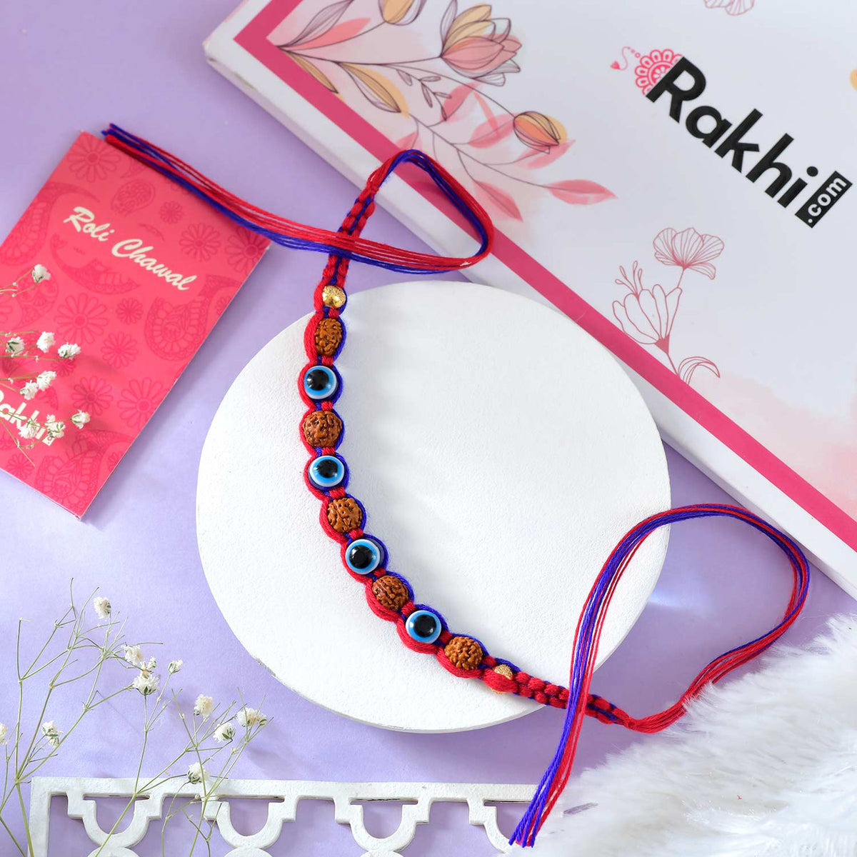 Evil Eye Rudraksha Rakhi