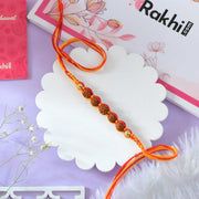 Five Rudraksha Rakhi For Bhai