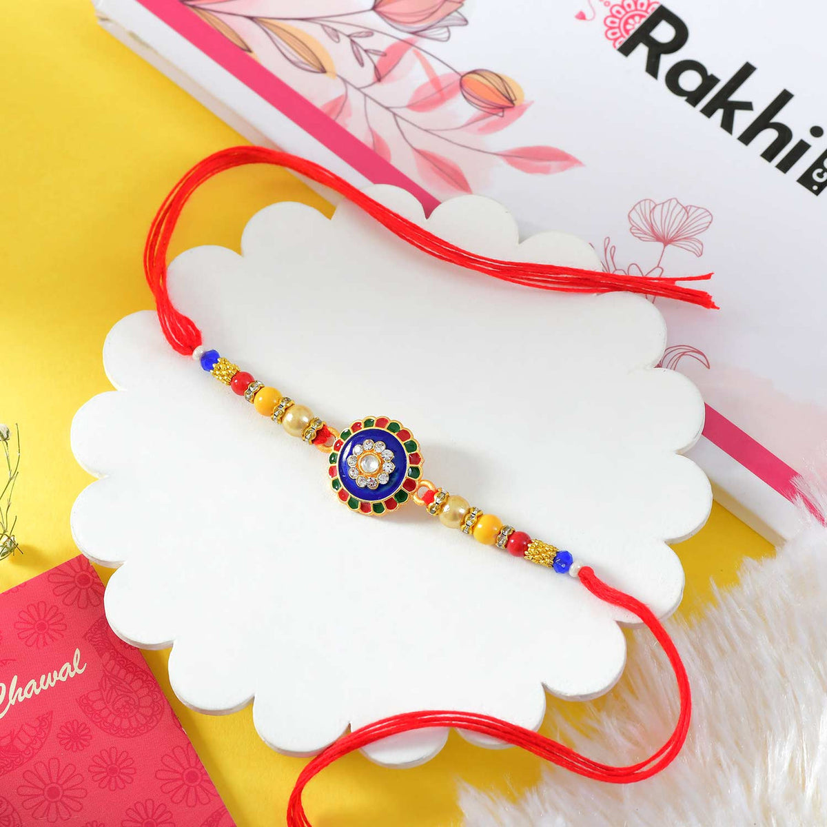 Beautiful Colorful Round Bhai Rakhi