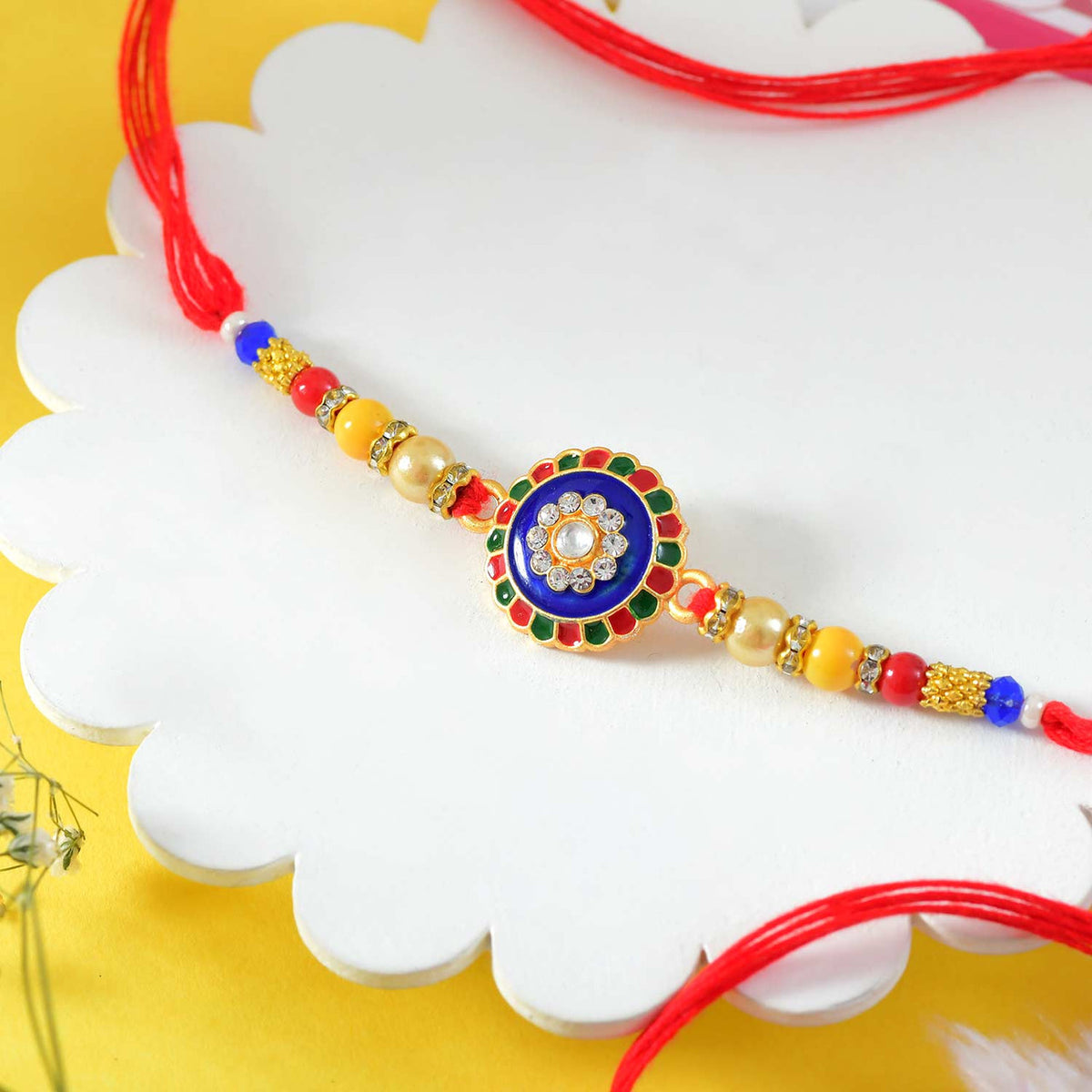 Beautiful Colorful Round Bhai Rakhi