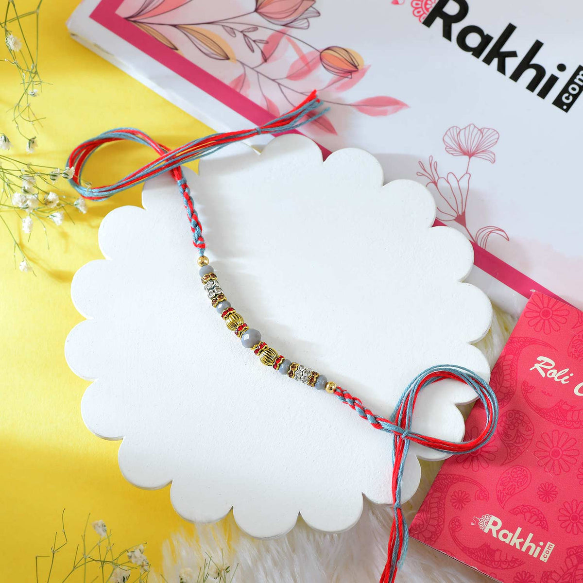 Grey Pearl Rakhi
