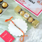 Hamsa Rakhi With Ferrero Rocher