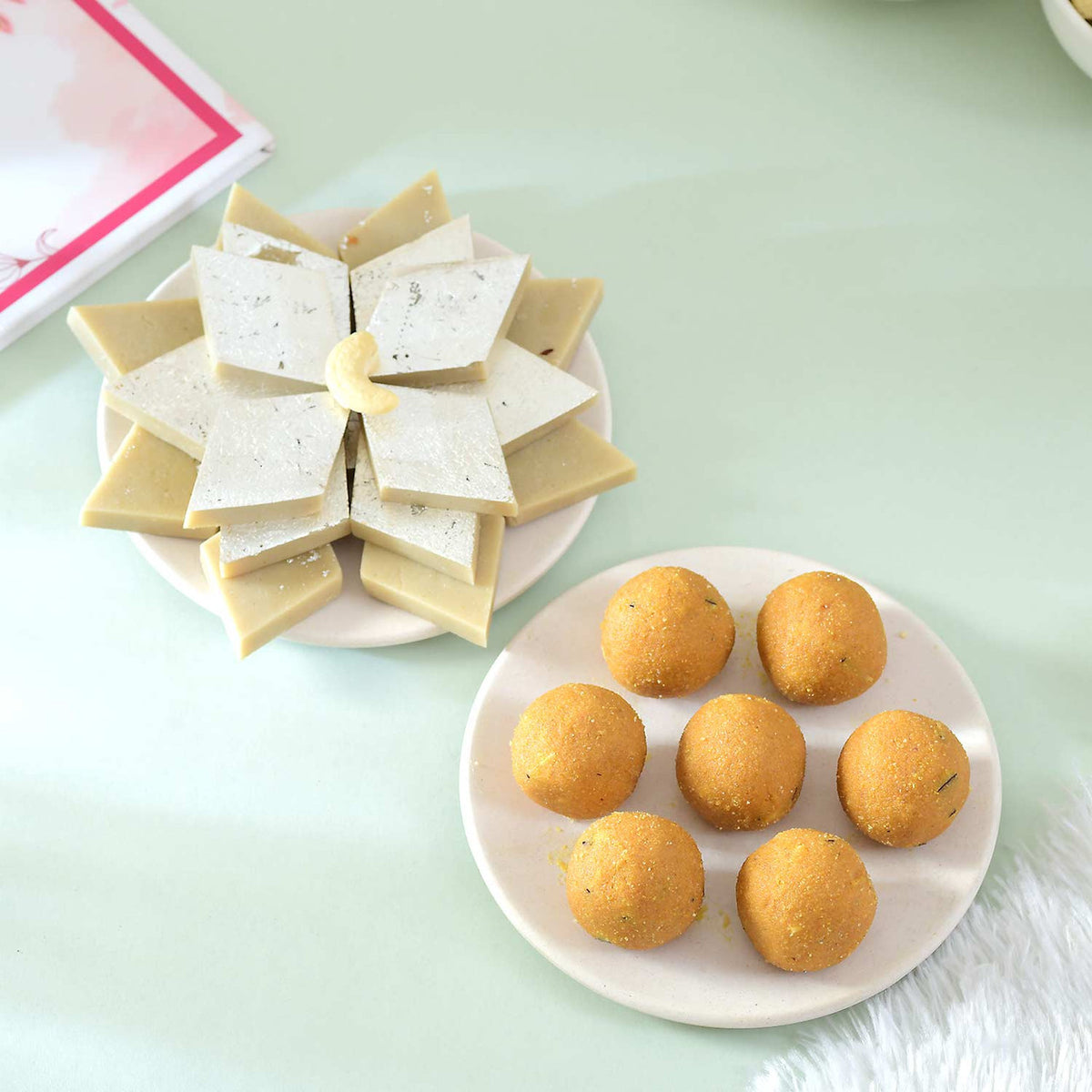 Exquisite Single Bhai Rakhi with Gourmet Hamper