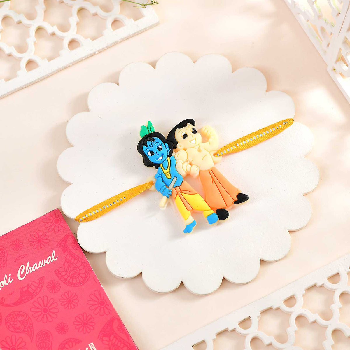 Krishna & Bheem Kids Rakhi With Superhero Spiderman
