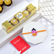 Little Krishna Bhai Kids Rakhi With Ferrero Rocher