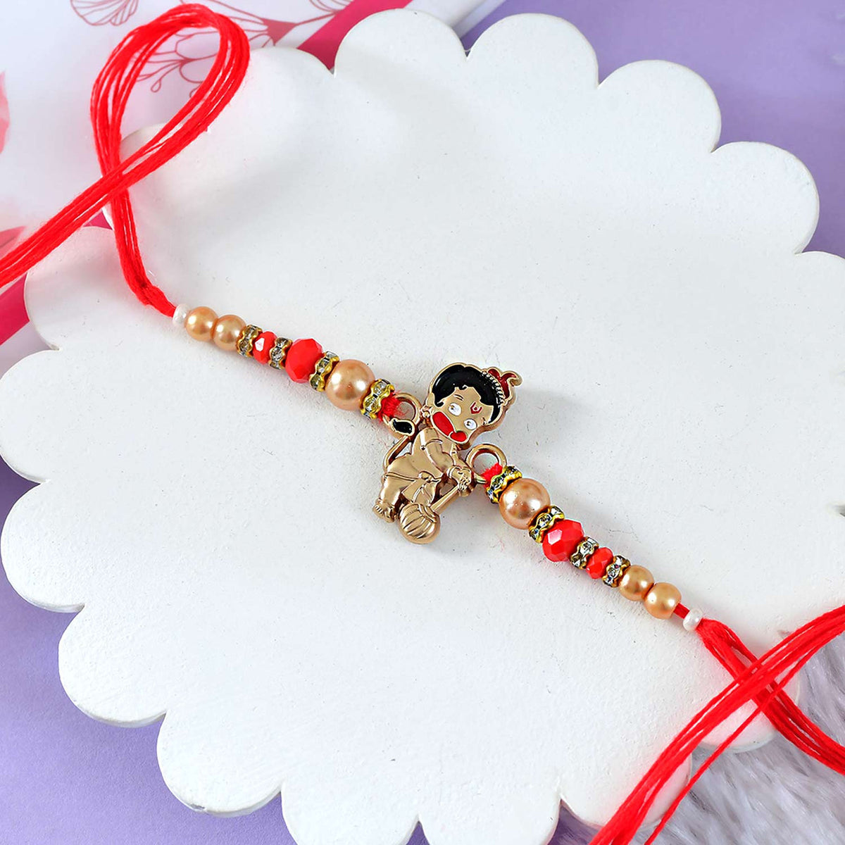 Chhota Bheem Beaded Kids Rakhi With Ferrero Rocher