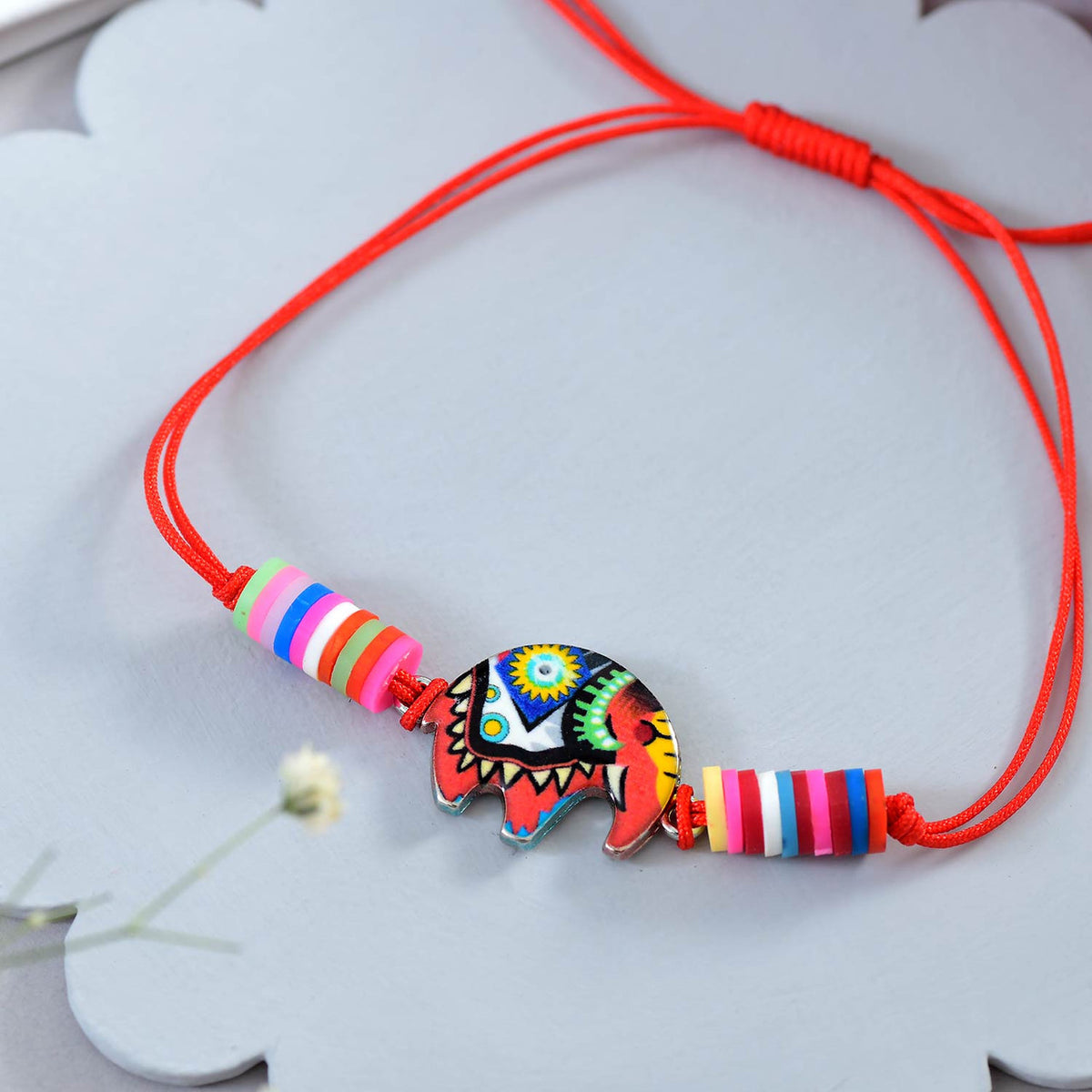 Elephant Shape Cute Bhai Kids Rakhi