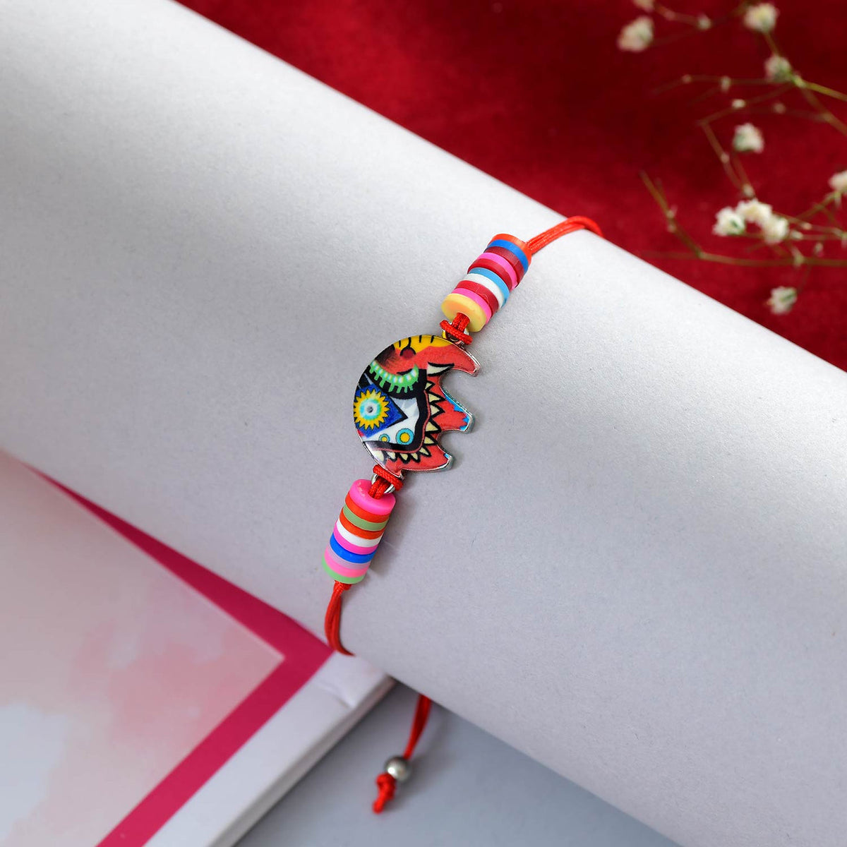 Elephant Shape Cute Bhai Kids Rakhi