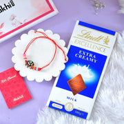 Elephant Kids Rakhi With Lindt Extra Creamy Milk Chocolate