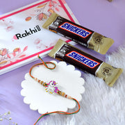 Kid's Unicorn Rakhi With Snickers Chocolates