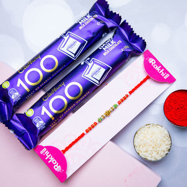 Sober Rakhi & Dairy Milk Chocolates