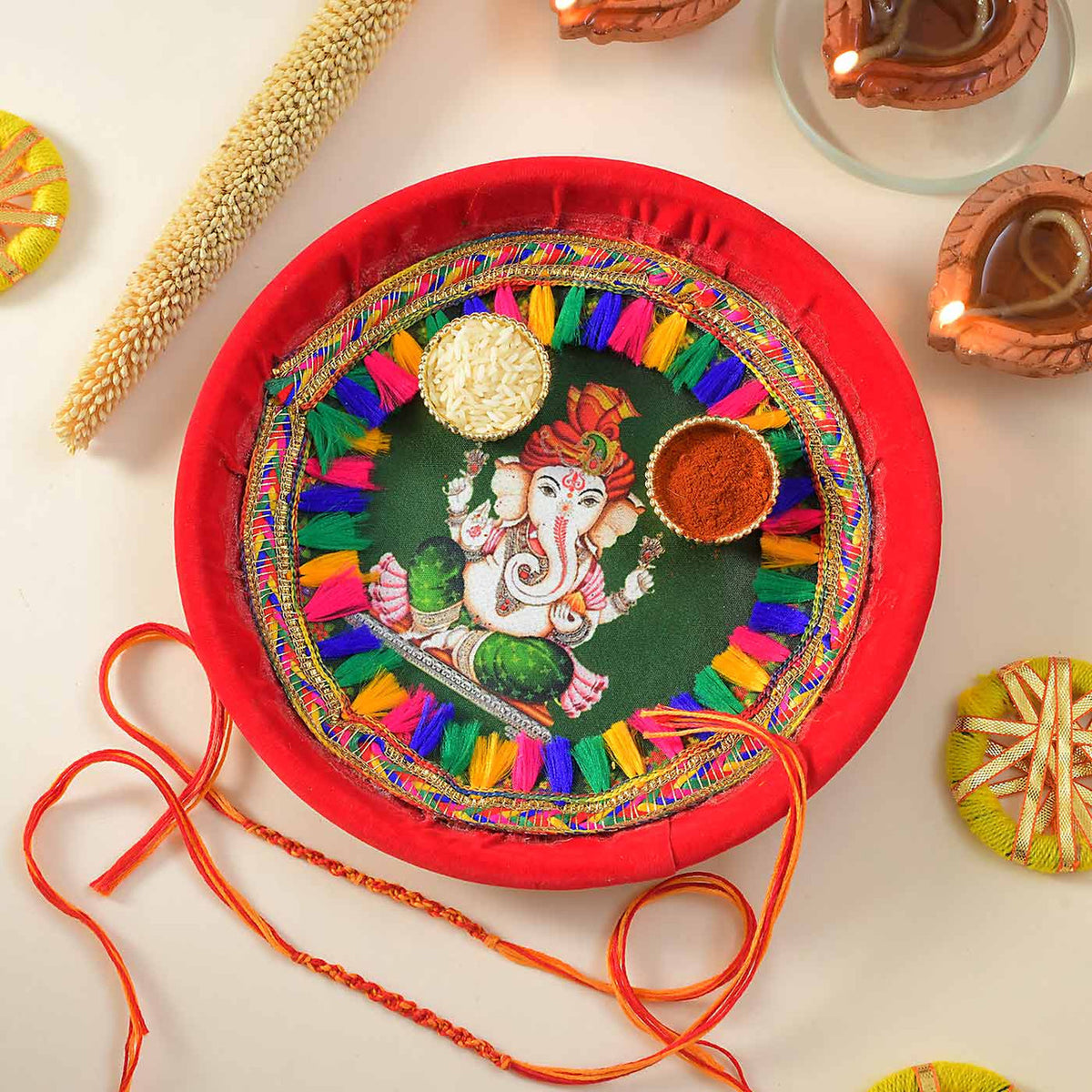 Pavitra Kalava Pooja Thali & Sweet Set