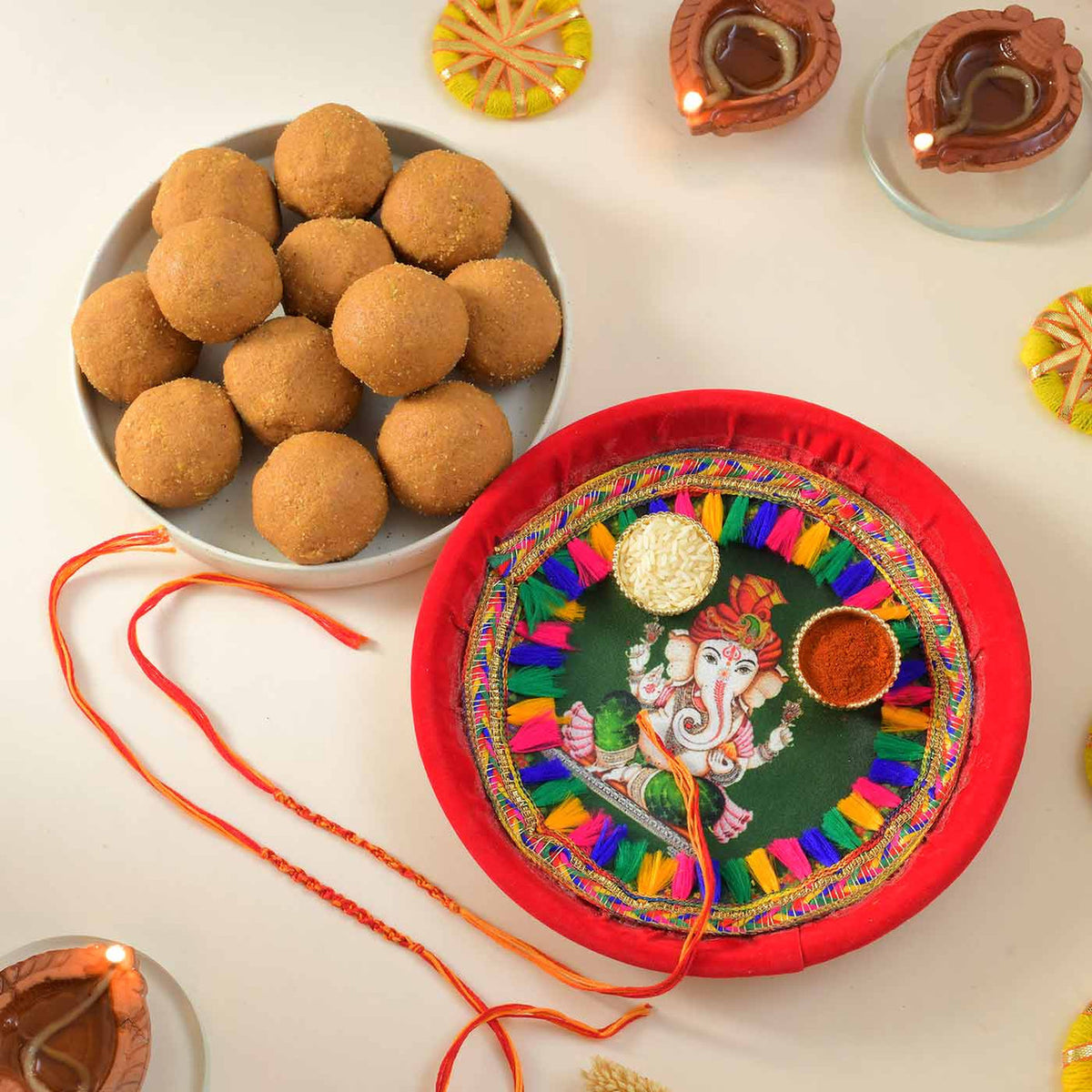 Pavitra Kalava Pooja Thali & Sweet Set