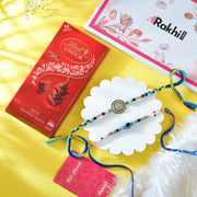 Two Elegant Rakhi with Lindt Lindor