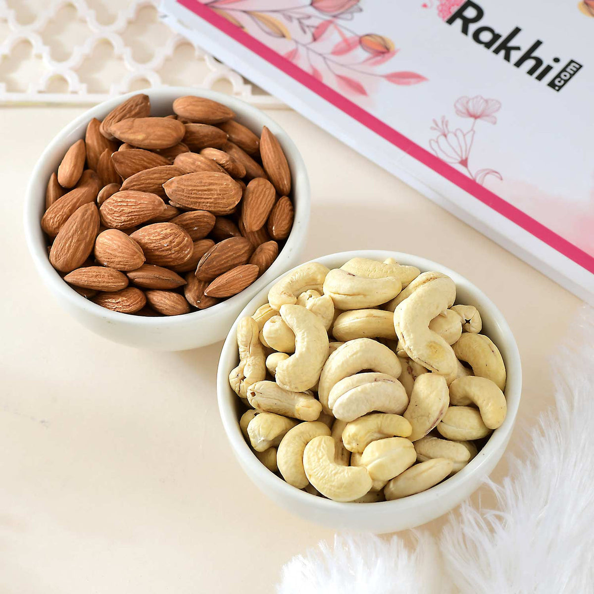 Rakhi Set With Pooja Thali & Dryfruits