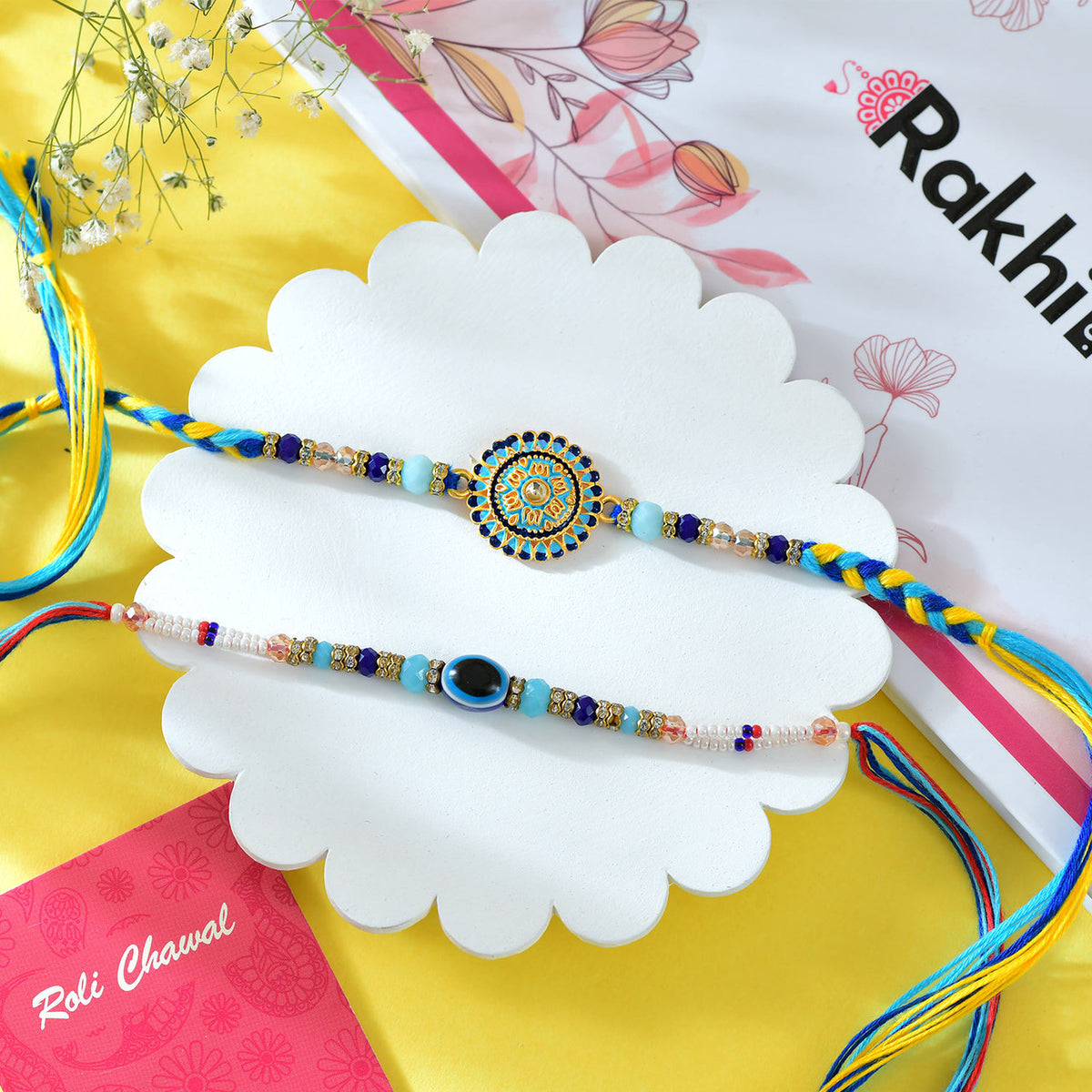 Bhai Rakhi Set With Gulab Jamun