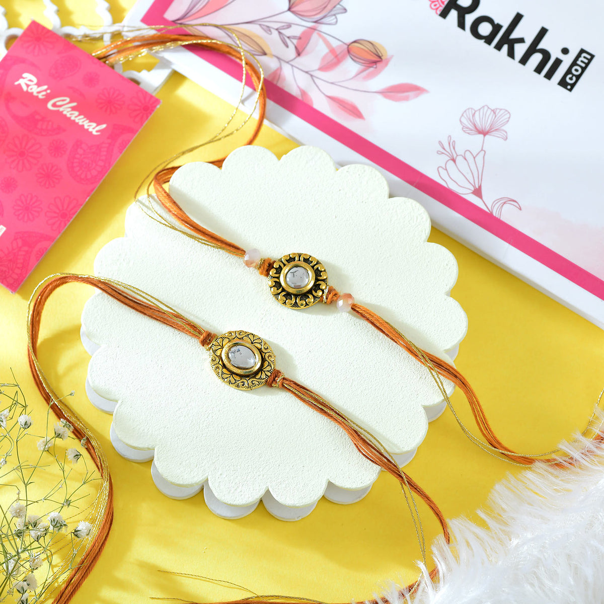 Set of 2 Vibrant Rakhi