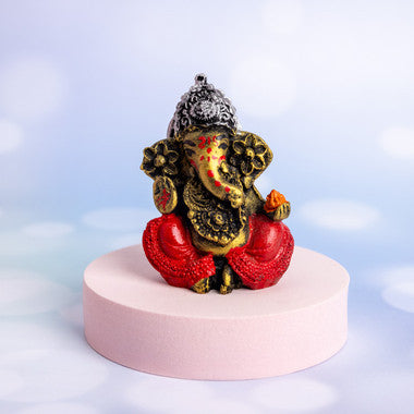 Ganesha, Laxmi Diya & Besan Laddoo