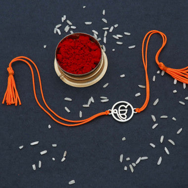 ੴ  ਰਾਖੀ(Onkar Rakhi) 925 Silver Rakhi