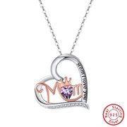Elegant Purple Turquoise 925 Sterling Silver Pendant