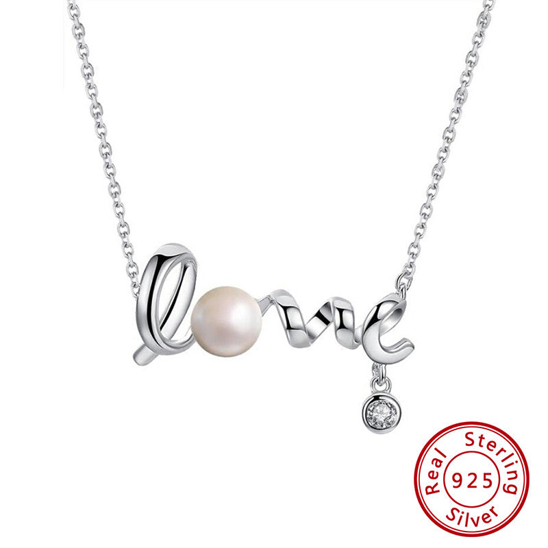 Charming Freshwater Pearl Rhodium Plated 925 Silver Pendant