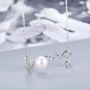 Charming Freshwater Pearl Rhodium Plated 925 Silver Pendant