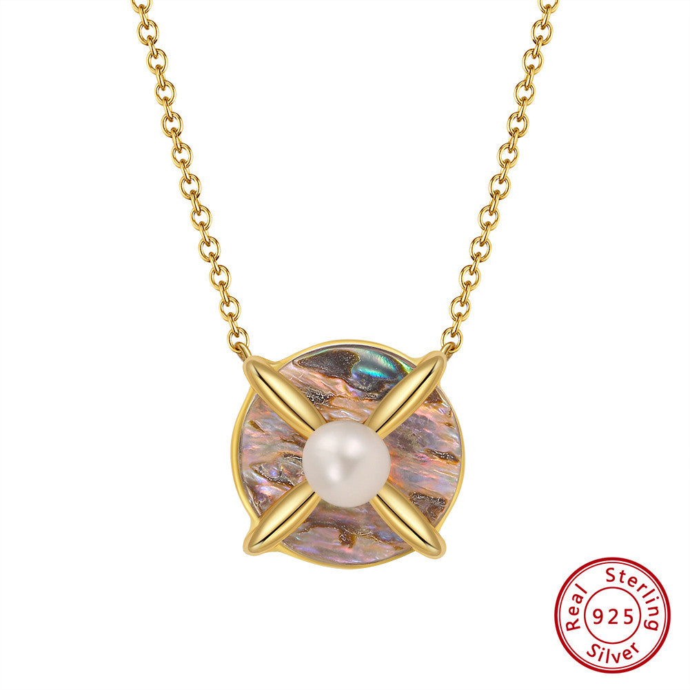 Timeless 14K Gold Plated Pearl Pendant Necklace